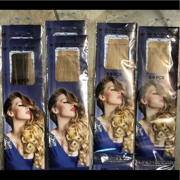 COPY - NWT Euro⭐️SOCAP HAIR EXTENSIONS!! 18” Tape… main image 4